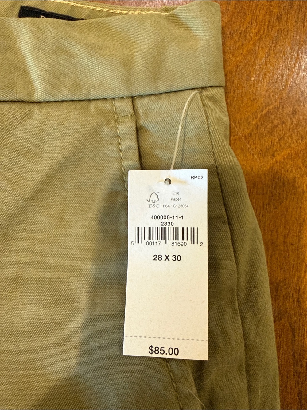 Banana Republic Olive Men's Chinos